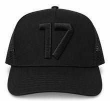 Load image into Gallery viewer, Black 17 Hat
