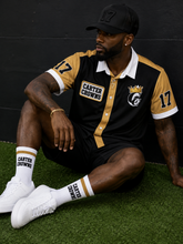 Load image into Gallery viewer, Unisex Black &amp; Gold Jersey
