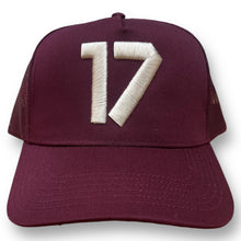 Load image into Gallery viewer, 17th Maroon Hat
