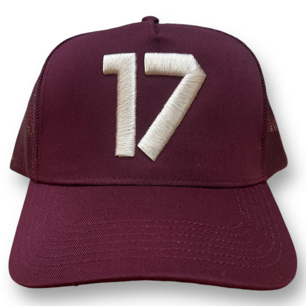 17th Maroon Hat