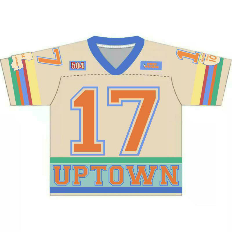 Men's Cream/ Orange 17th Jersey