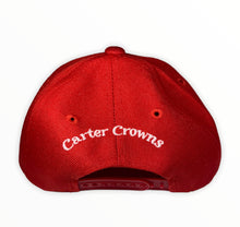 Load image into Gallery viewer, Carter Crown in Red, White, and Black.
